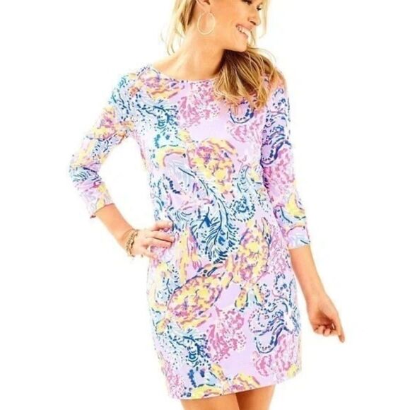 Lilly Pulitzer Lilac Verbena So Snappy Marlowe Dress NWOT - Picture 5 of 13